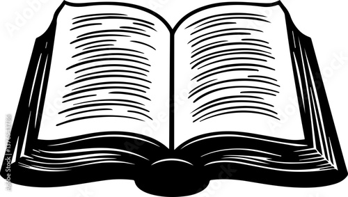 open book vector illustration