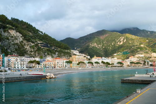 Scenic Amalfi coast - Maiori, Italy. The landscape of Maiori,Amalfi coast.