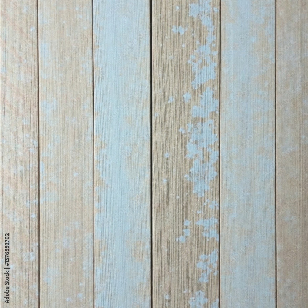 Obraz premium Pastel wood plank flooring with soft grayish-blue undertones and weathered wood finish, vintage charm, rustic flooring, wooden floors