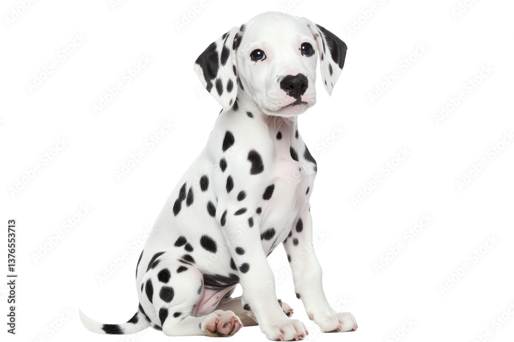 Dalmatian puppy isolated on transparent background Generative Ai Dalmatian puppy isolated on transparent background Generative Ai