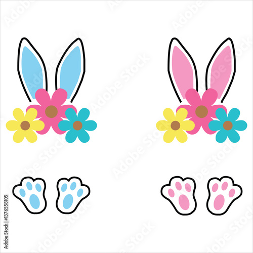 Spring Bunny SVG, Spring Peeps SVG, Spring Rabbit SVG, Bunny Svg, Peeps Svg, Rabbit Svg, Spring Cut File, Spring Clipart, Bunnies Svg