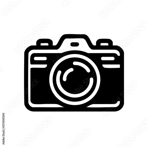 Minimalist Digital Camera Icon