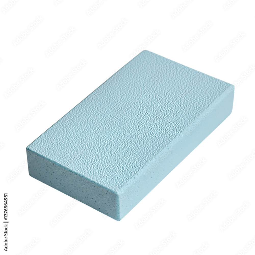 Light Blue Foam Yoga Block PNG: Lightweight Exercise and Fitness Prop. Light Blue Foam Yoga Block PNG: Lightweight Exercise and Fitness Prop.