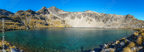 Obraz na plátne The beautiful lake Alta in the Remarkables mountain, also used as a set for Lord of the Rings