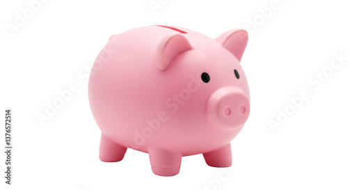 Foto Isolated Pink Piggy Bank