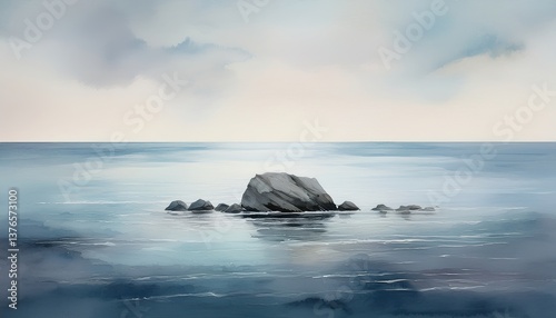 Peaceful Marine Composition