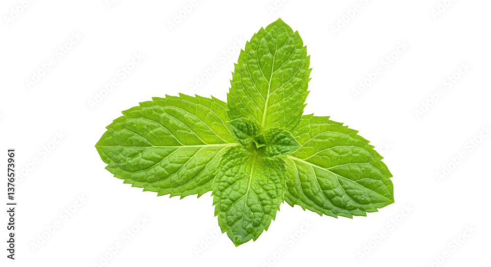 Isolated Bunch of Mint Isolated Bunch of Mint
