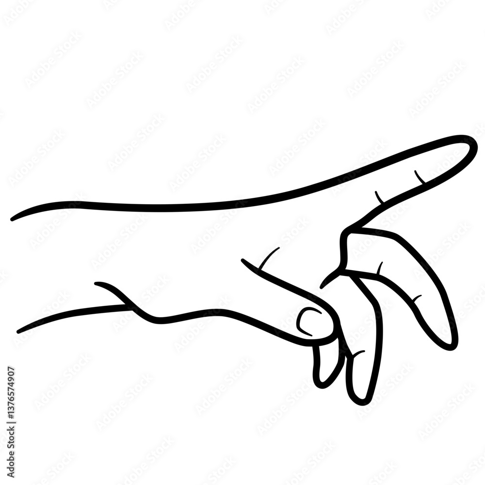 Fototapeta premium hand with finger