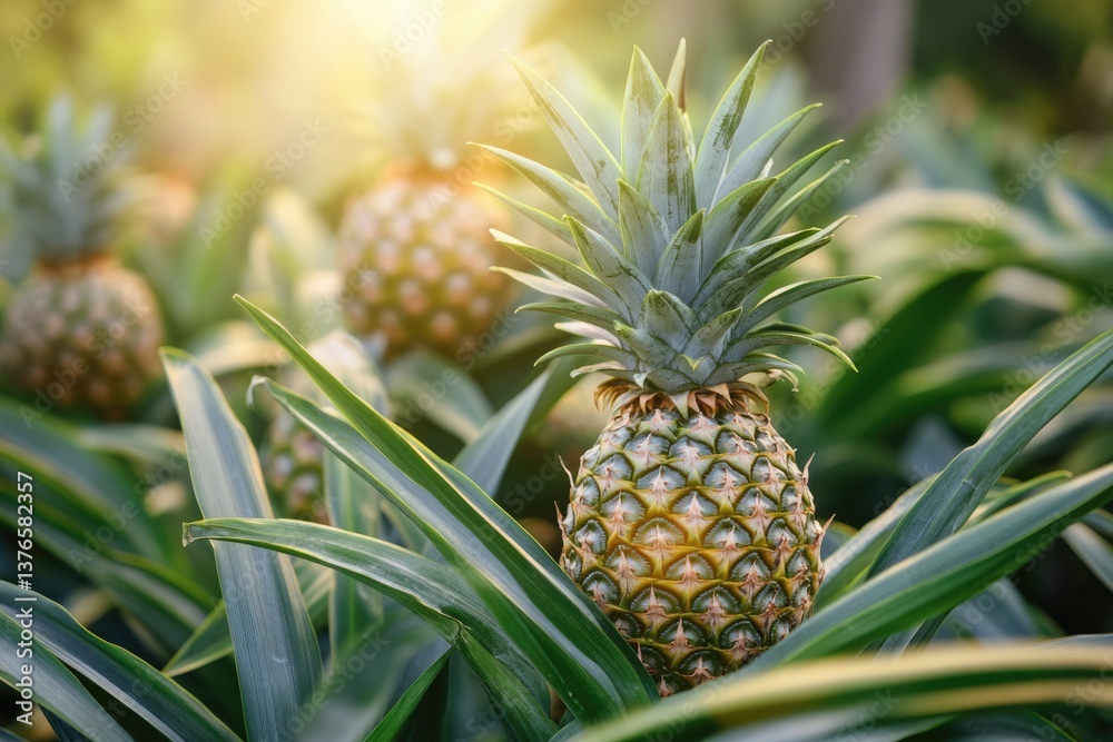 Lush Pineapple Plantation in Thailand: A Tropical Farming Oasis Embraced by Nature Lush Pineapple Plantation in Thailand: A Tropical Farming Oasis Embraced by Nature