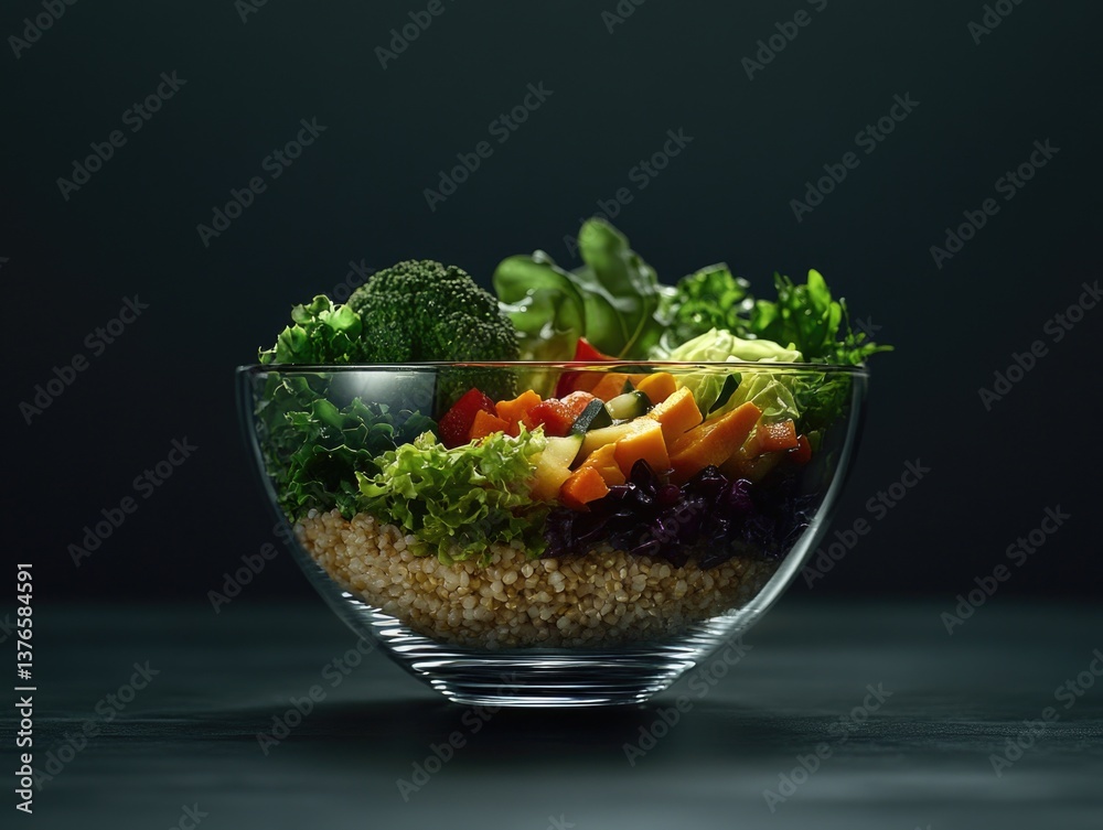 Vegetable Medley in Glass Bowl