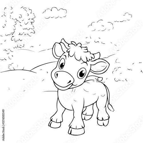 funny cow cartoon