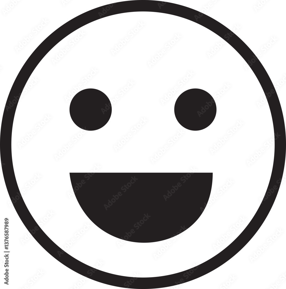 Fototapeta premium Doodle Emoji face icon. drawn sketch style. different expression emotion mood in line isolated on transparent background