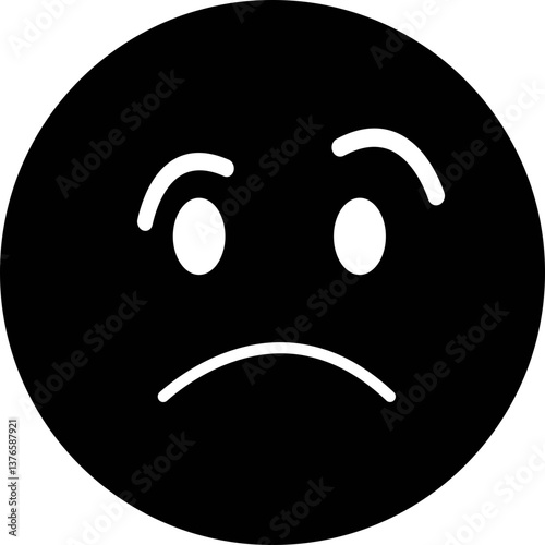 Doodle Emoji face icon. drawn sketch style. different expression emotion mood in flat isolated on transparent background