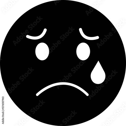 Doodle Emoji face icon. drawn sketch style. different expression emotion mood in flat isolated on transparent background