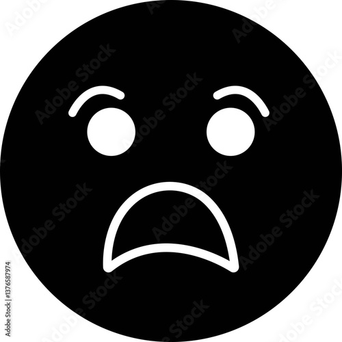 Doodle Emoji face icon. drawn sketch style. different expression emotion mood in flat isolated on transparent background