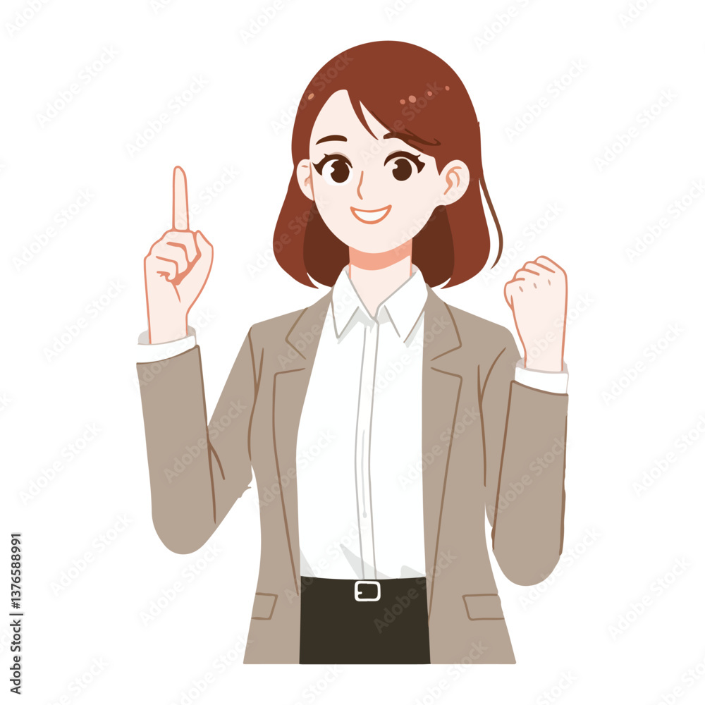 vector businessman giving index finger vector businessman giving index finger