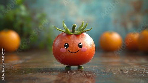 Cute cartoon tomato
