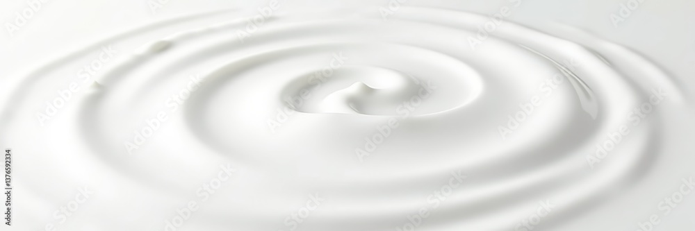 Obraz premium Delicate Swirls of Creamy Texture