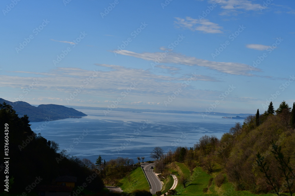 Blick auf den Gardasee von Tignale