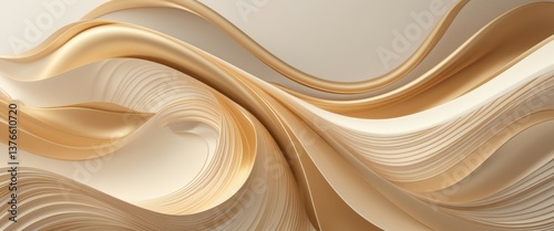 intricate contemporary abstract design with curves