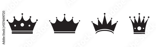 Crown icon vector. crown sign and symbol