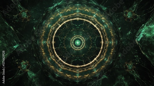 An abstract image with a ce...