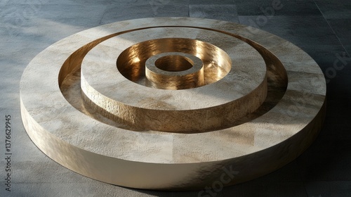 A modern, minimalist circul...