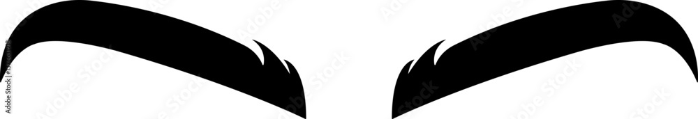 Eyebrows shaping icons in flat. black eyebrow linear isolated on transparent background Eyebrows shaping icons in flat. black eyebrow linear isolated on transparent background