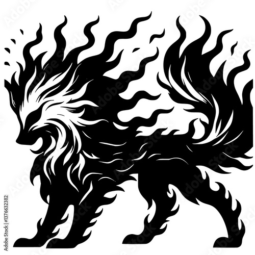 Wallpaper Mural wolf vector illustration Torontodigital.ca