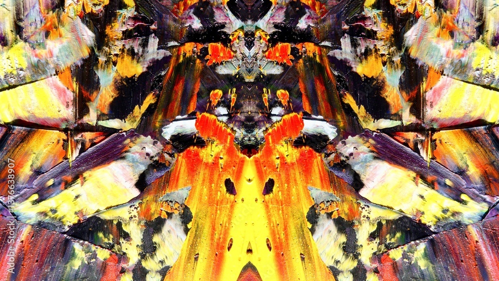 Fototapeta premium Abstract art background . Hand painting artwork on canvas .