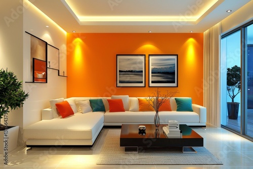 A unique concept for interior living spaces with artistic flair.