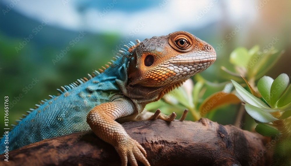 Fototapeta premium world lizard day