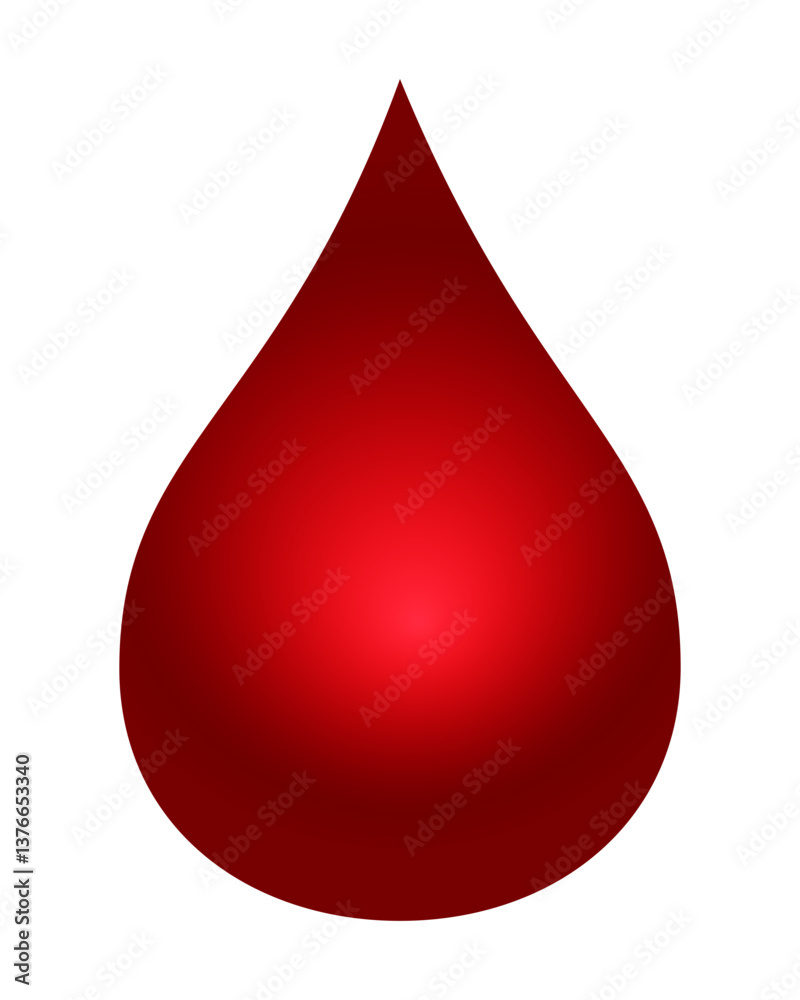 Abstract drop of blood Abstract drop of blood
