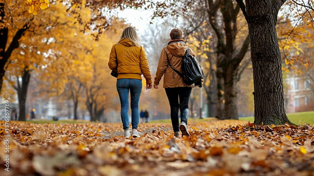 Inspiring Colleagues Walking in Nature for Creative Ideas Inspiring Colleagues Walking in Nature for Creative Ideas