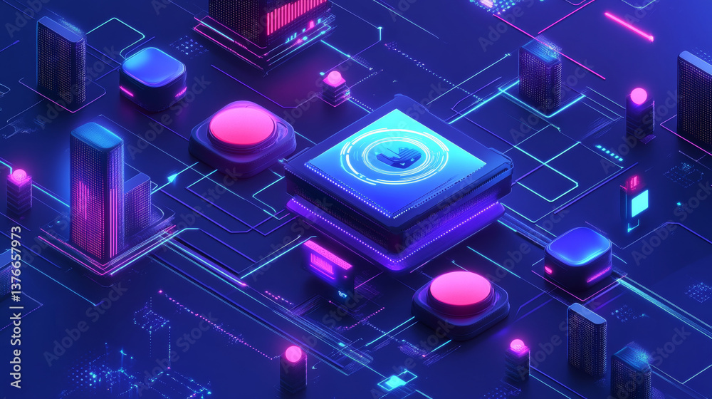 Protected data. Vortex data flow technology. Cyberpunk funnel 3D illustration. Information flow in abstract cyberspace. Big data and cybersecurity Protected data. Vortex data flow technology. Cyberpunk funnel 3D illustration. Information flow in abstract cyberspace. Big data and cybersecurity