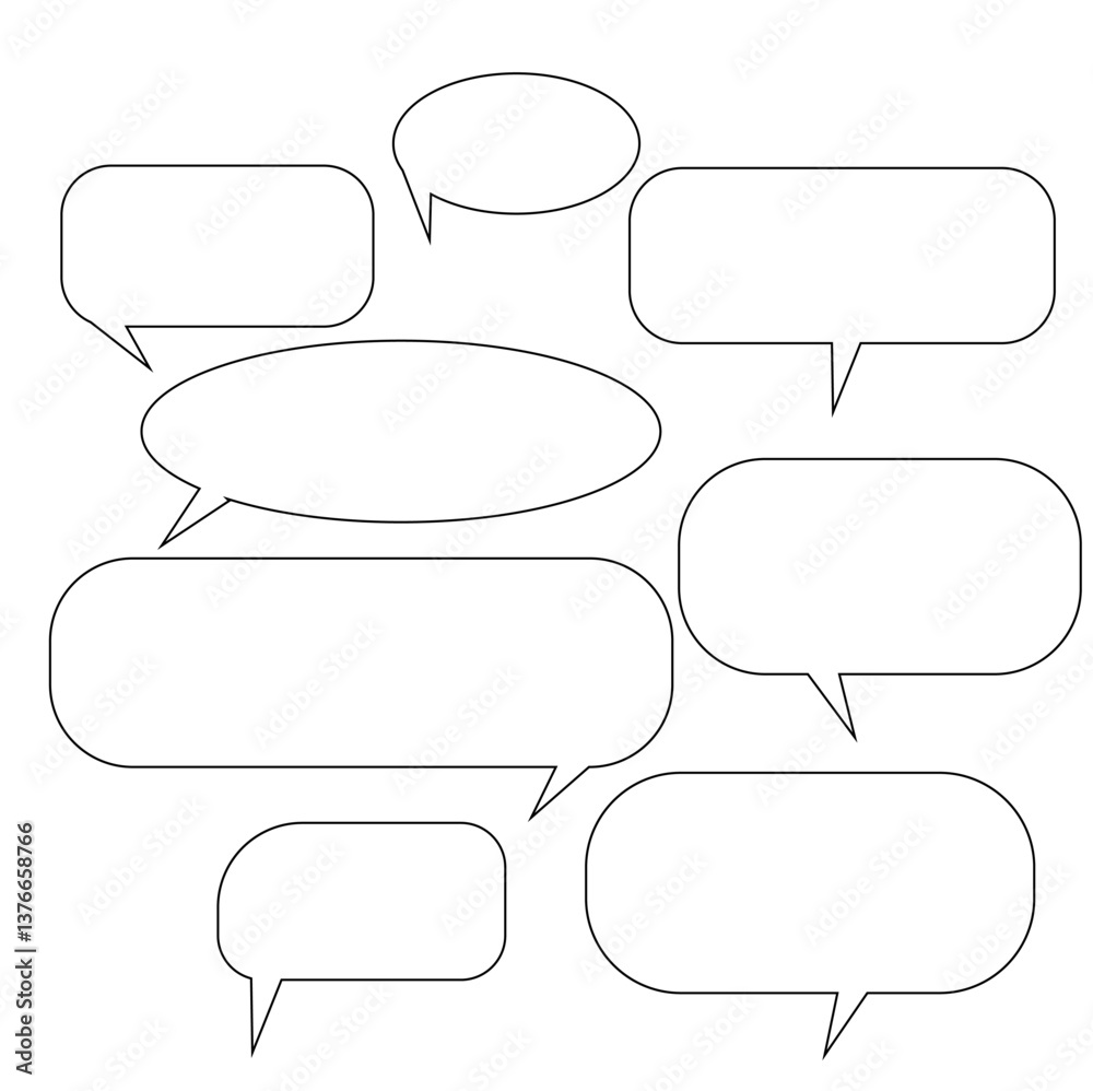 Obraz premium set of speech bubbles