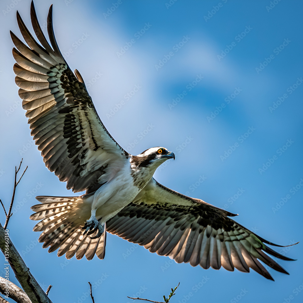 Naklejka premium red tailed hawk