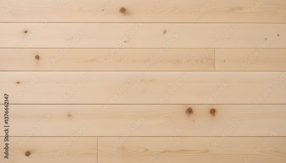 Fototapeta premium A high-angle, full shot of a light-colored wooden surface composed of four horizontal planks