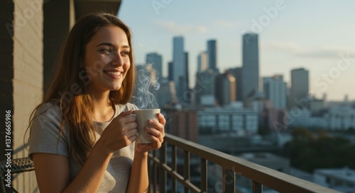 Morning Coffee with a City View