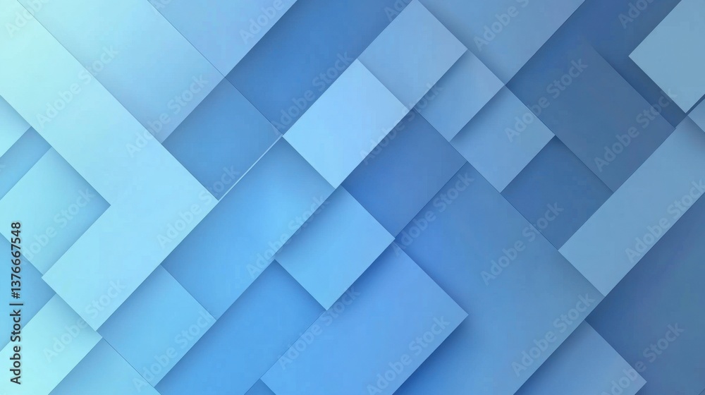 Abstract Blue Geometric Shapes Background with Overlapping Layers Design Abstract Blue Geometric Shapes Background with Overlapping Layers Design