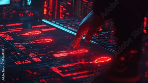 Cybercrime Investigation: Detective Tracing Hacker Activity Through Digital Interface