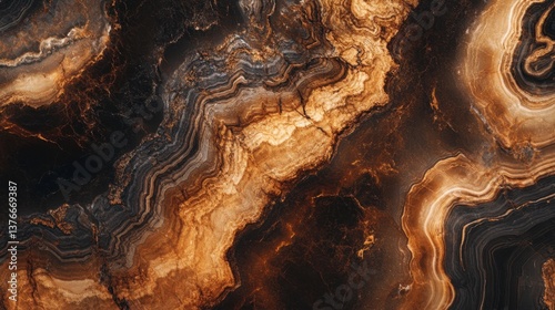 Wallpaper Mural Abstract Pattern of Brown and Black Onyx Stone Texture Background Torontodigital.ca