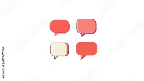 speech bubble set in svg format