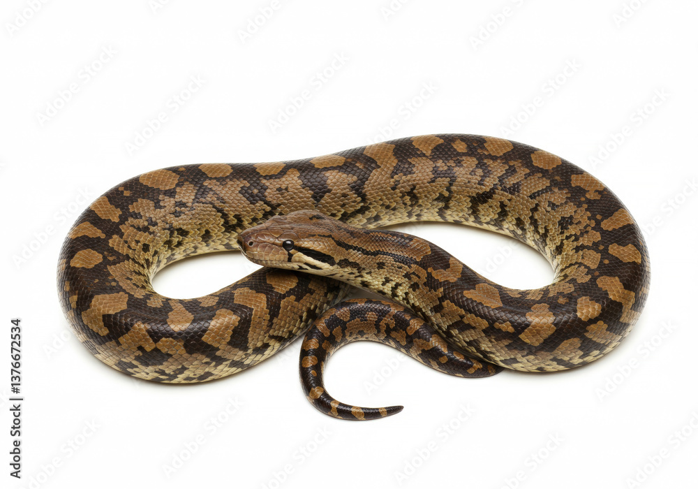 Anaconda isolated on a white background Anaconda isolated on a white background