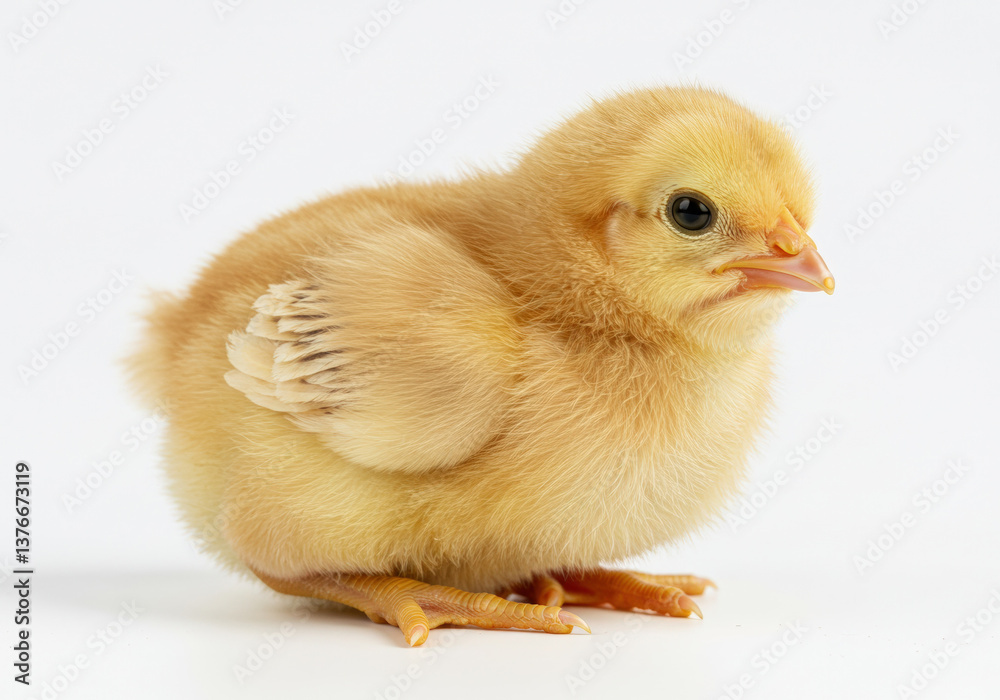 Obraz premium Chick isolated on a white background
