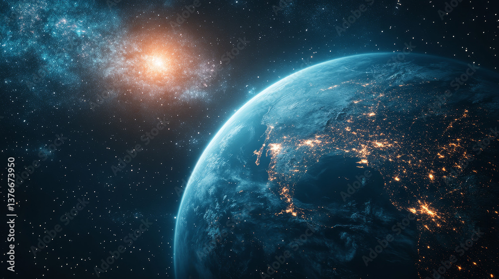 Obraz premium Flight. High speed internet technology. Portal 3D illustration. Space and time, global digital database in cyberspace of artificial intelligence