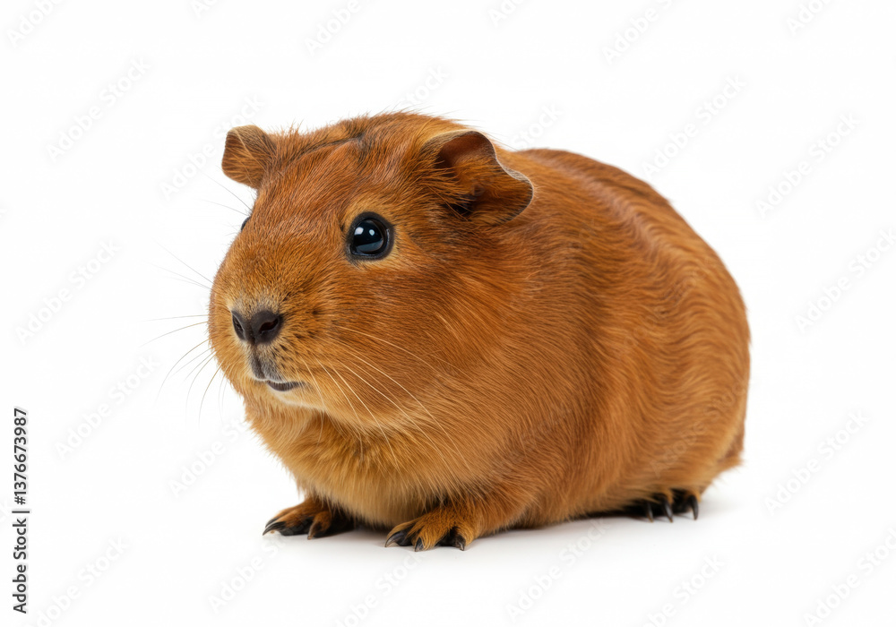 Guinea Pig isolated on a white background Guinea Pig isolated on a white background