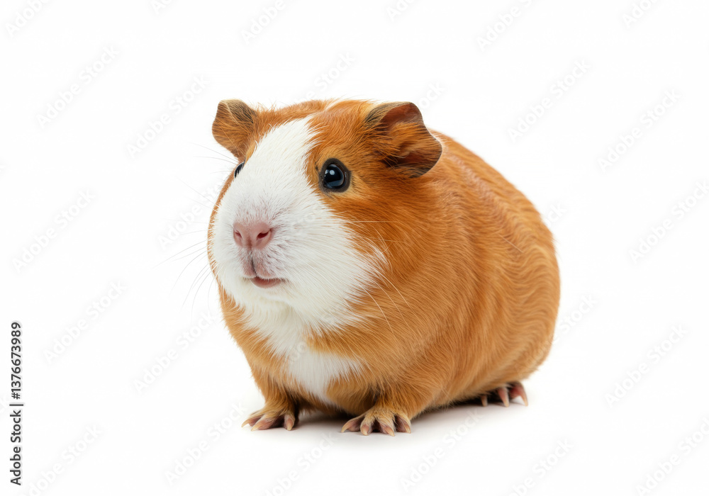 Guinea Pig isolated on a white background Guinea Pig isolated on a white background