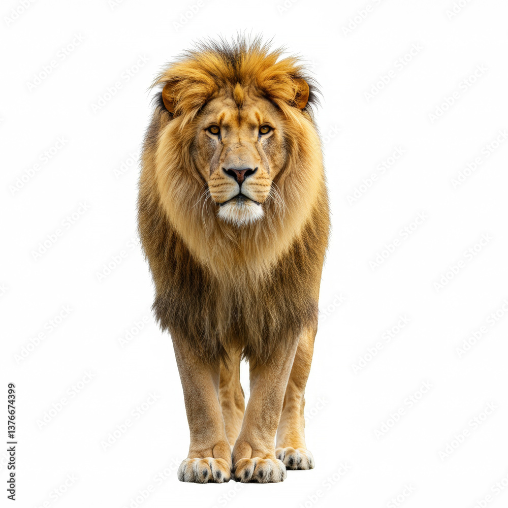 Lion on wite background Lion on wite background