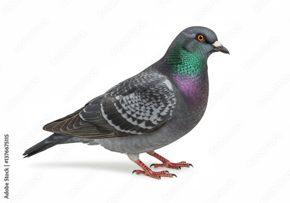 Naklejka premium Pionus on a white background